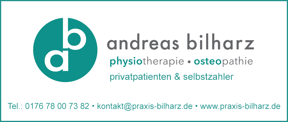 Anzeige Physiotherapie Andreas Bilharz 